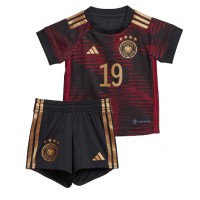 Deutschland Leroy Sane #19 Fußballbekleidung Auswärtstrikot Kinder WM 2022 Kurzarm (+ kurze hosen)